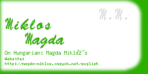 miklos magda business card